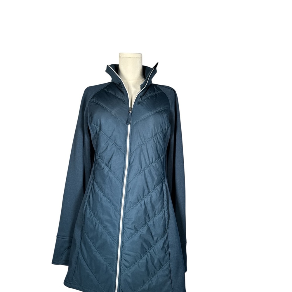 Fila Women's Dark Teal Blue Puffer Jacket